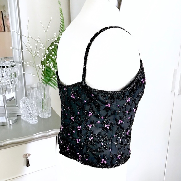 Tank Top Silk Beaded Medium - Picture 2 of 9